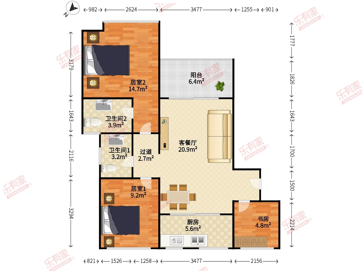 前海港湾花园户型图