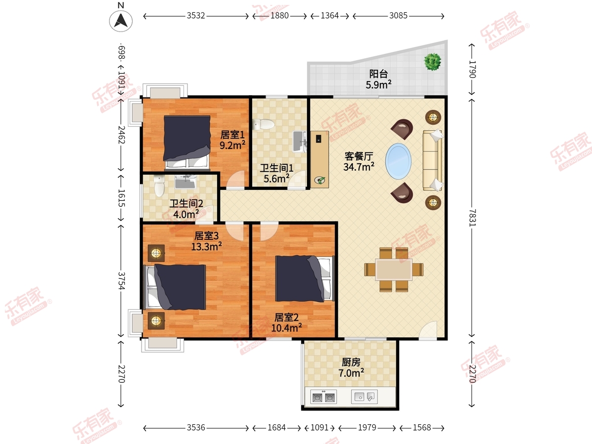 林海山庄户型图