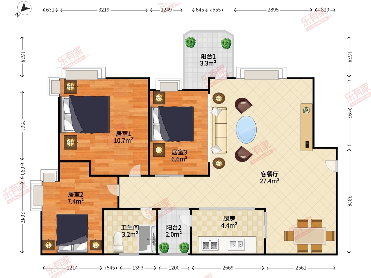 朗晴馨洲户型图