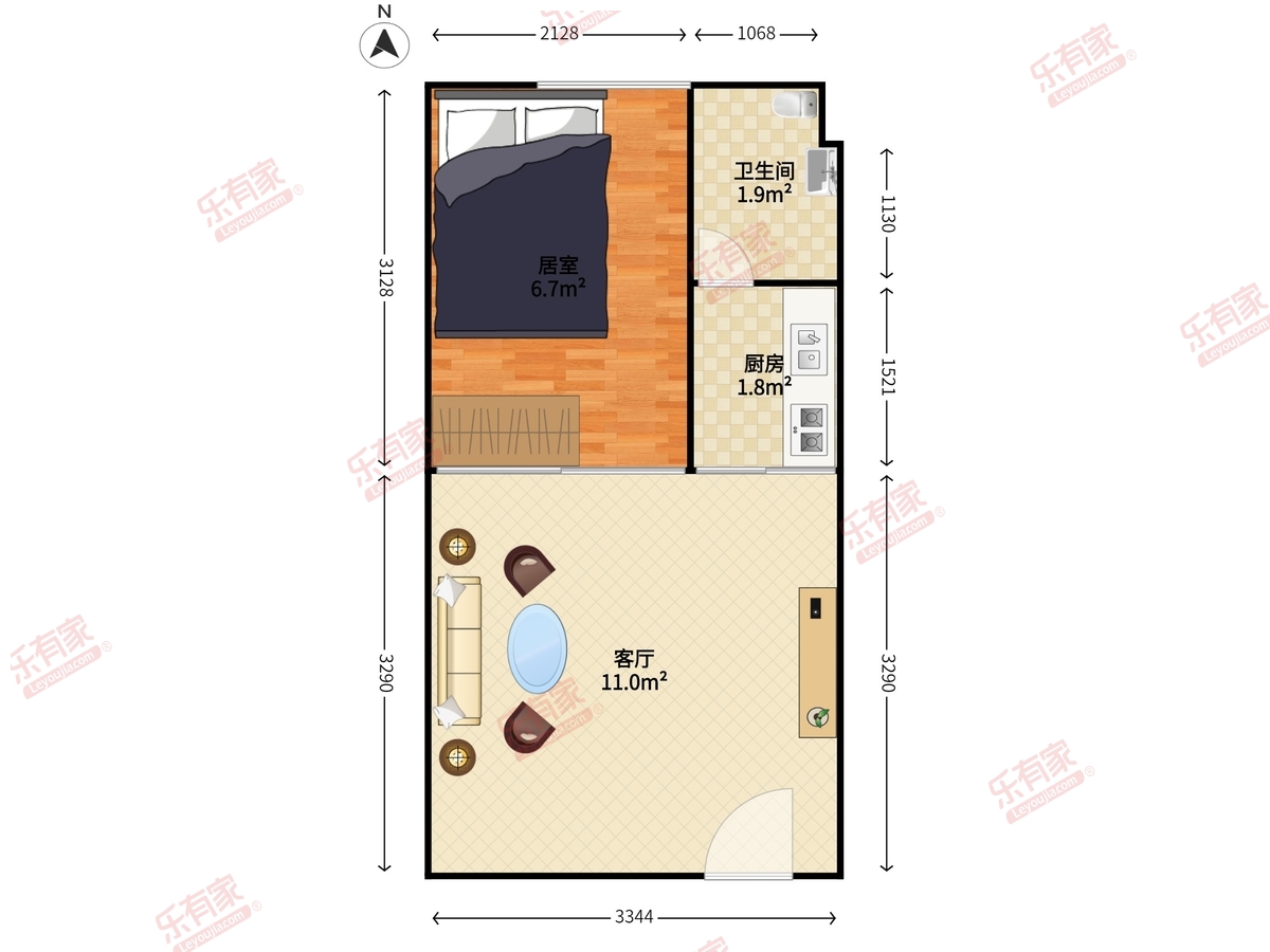 布心公寓(布心工业区）户型图