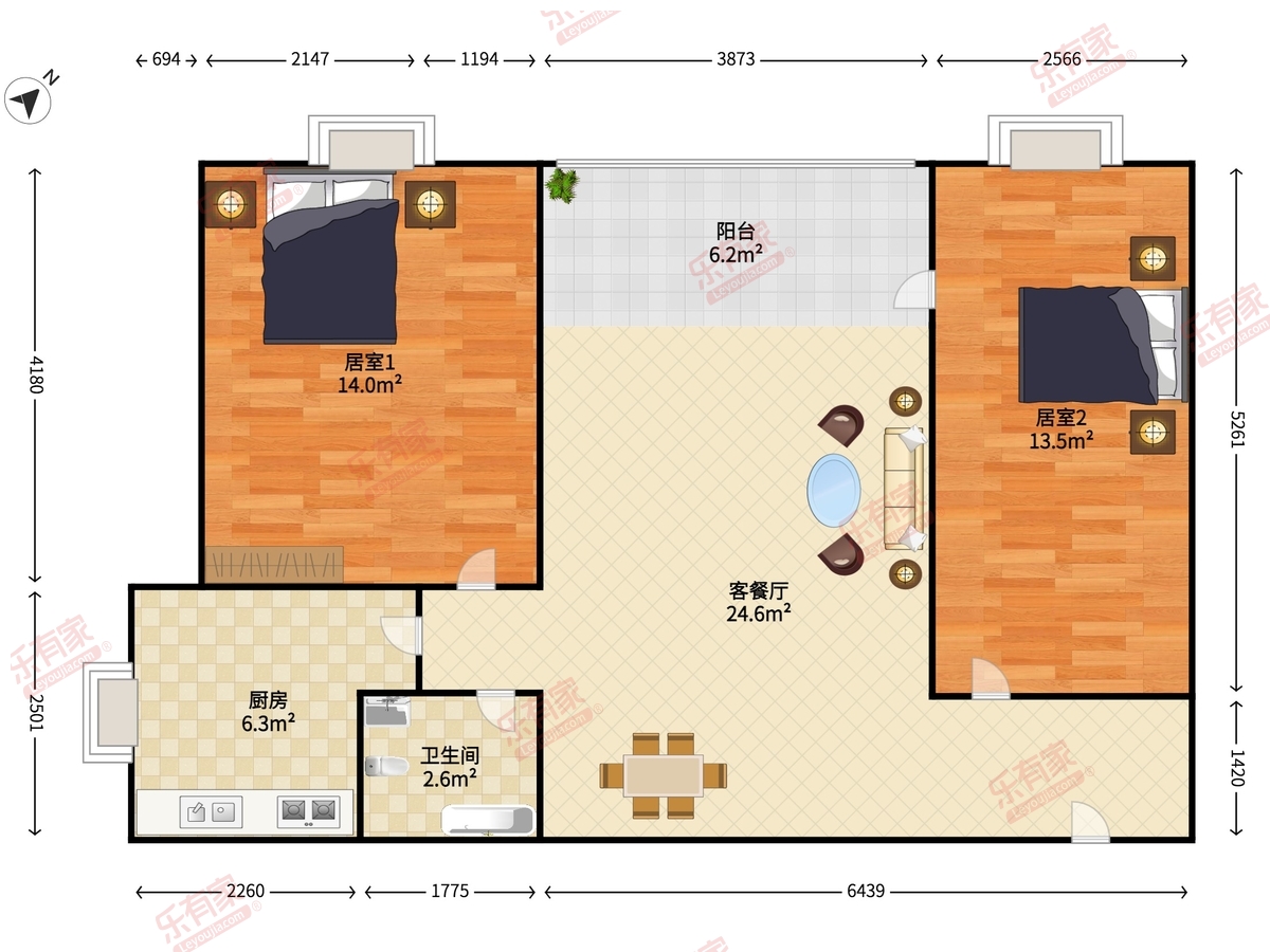 名嘉花园户型图