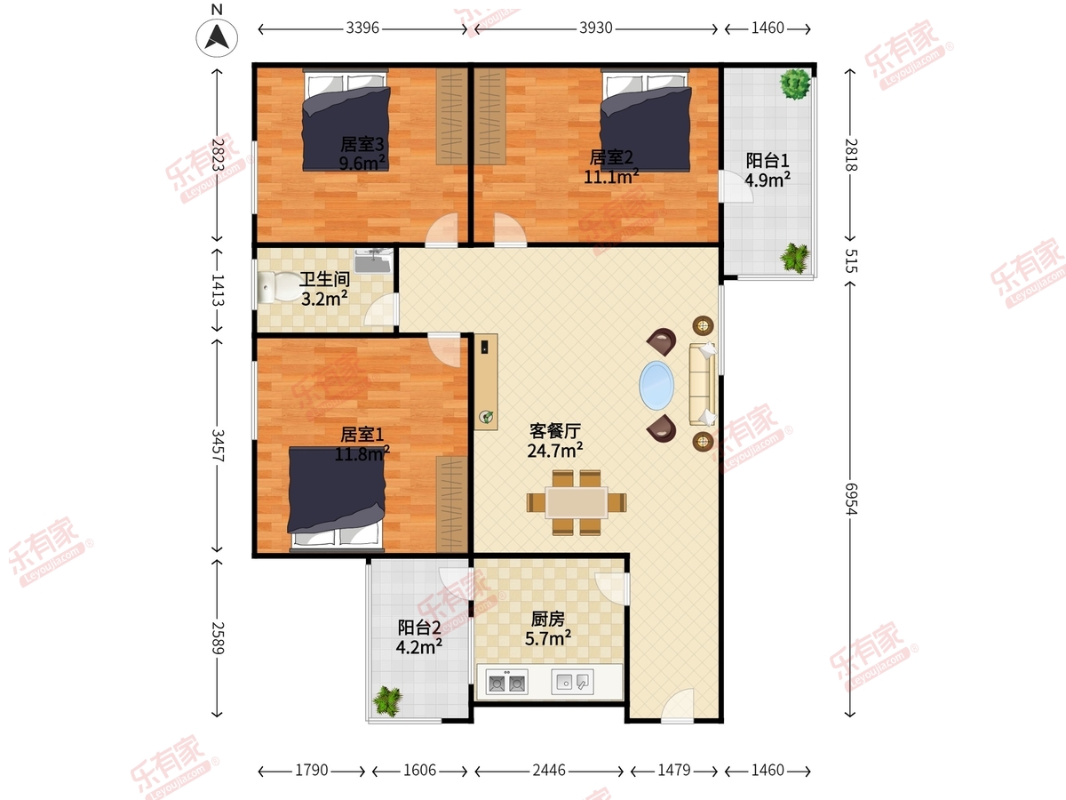 天井湖户型图