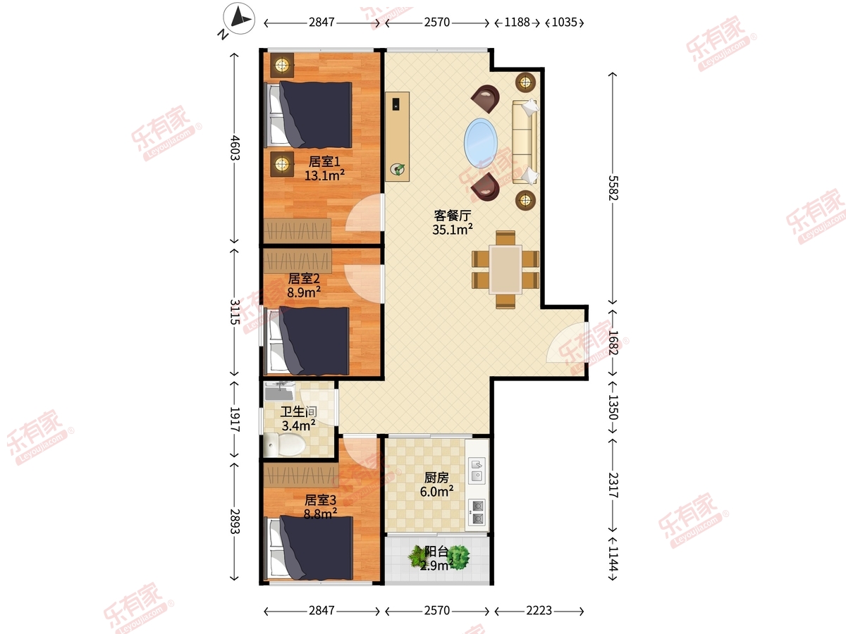 赛格新城市广场户型图