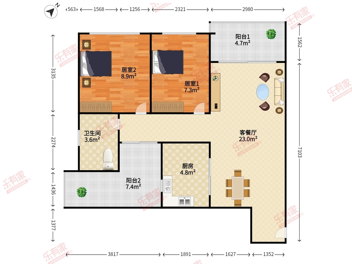红山6979商业中心户型图