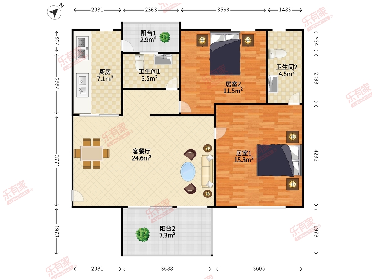 雅宝新城户型图