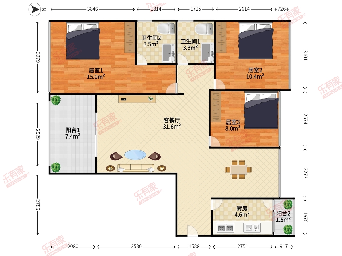 合正中央原著户型图