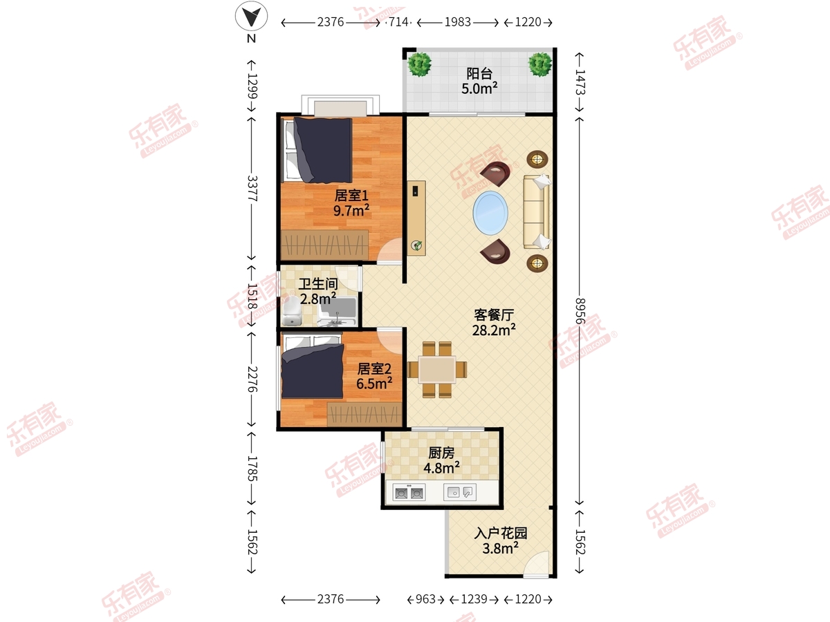 庞源御蓝湾户型图