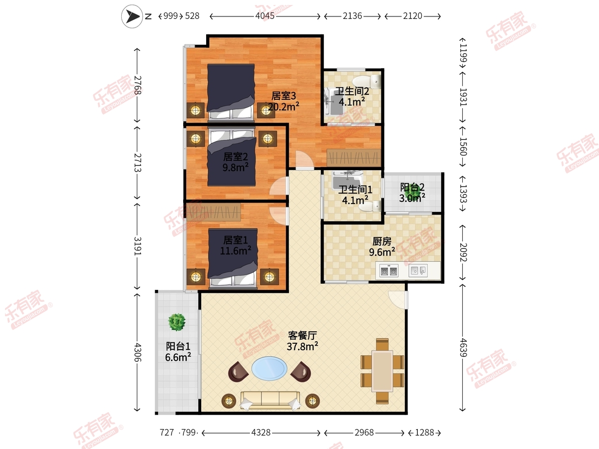 金地香蜜山户型图