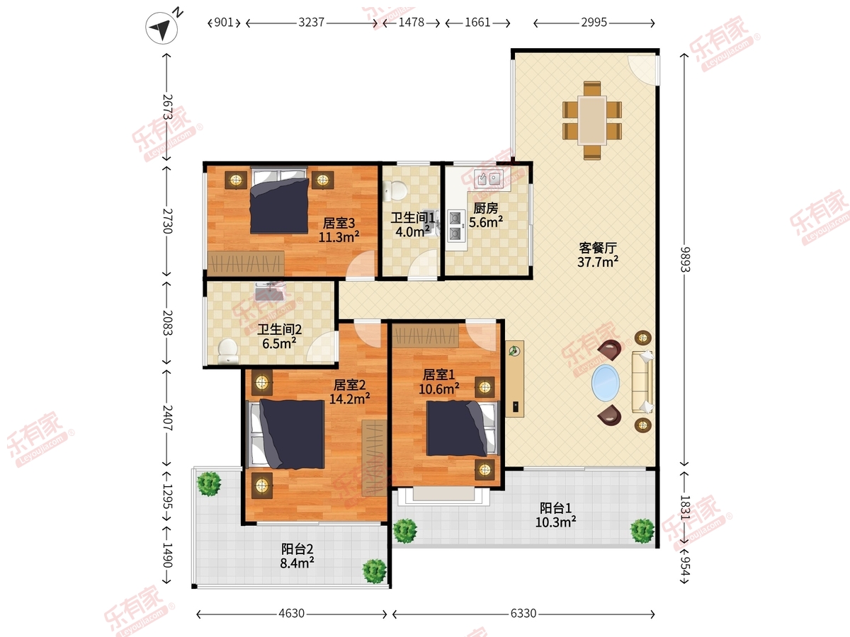 西城丰和家园户型图