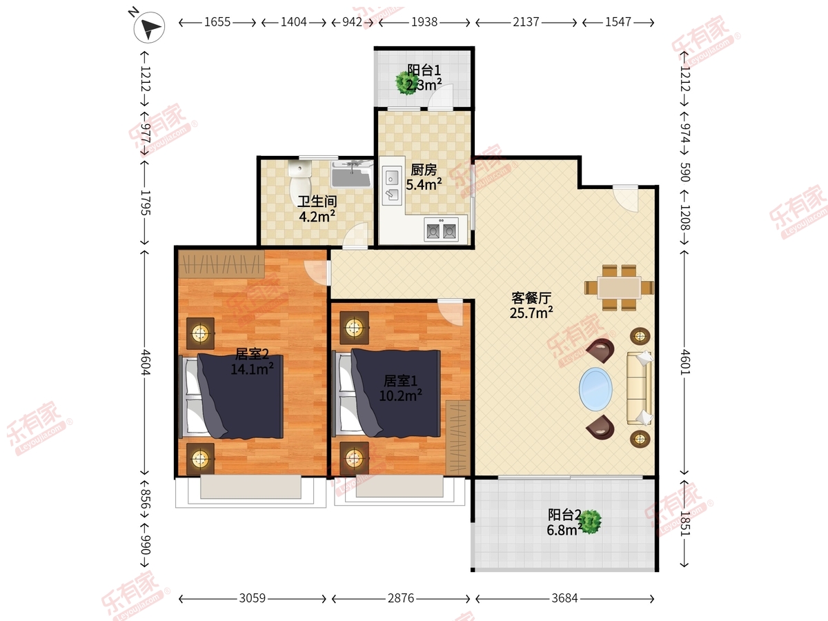 房子是业主居家装修，深红木地板装修，保养很好，可以拎包入住。