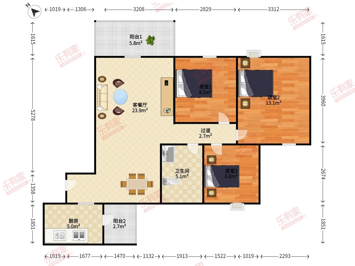 新会碧桂园柏丽郡户型图