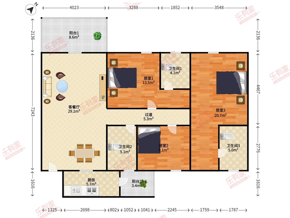 新会碧桂园丽景清泉户型图