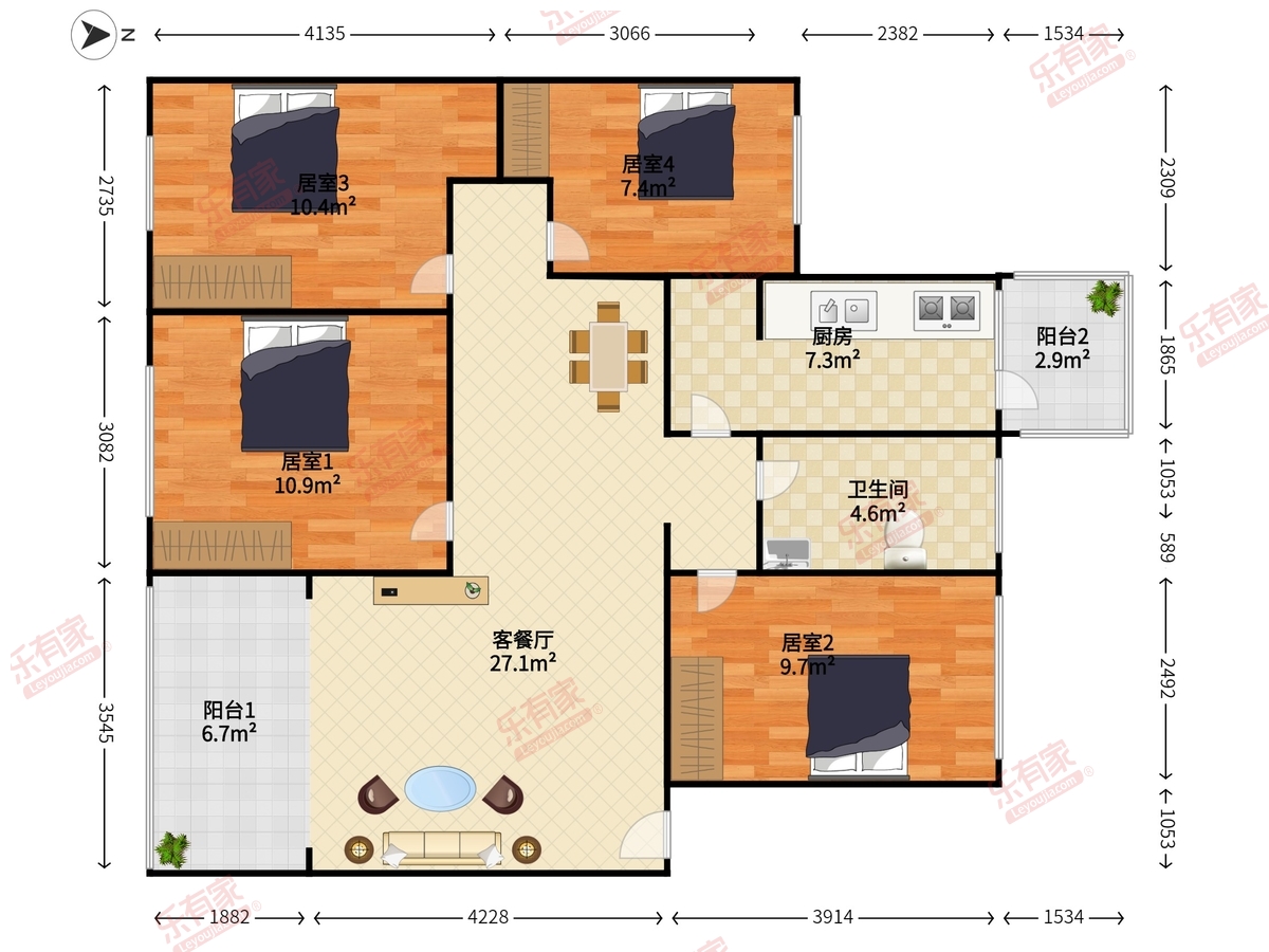 梅林二村户型图