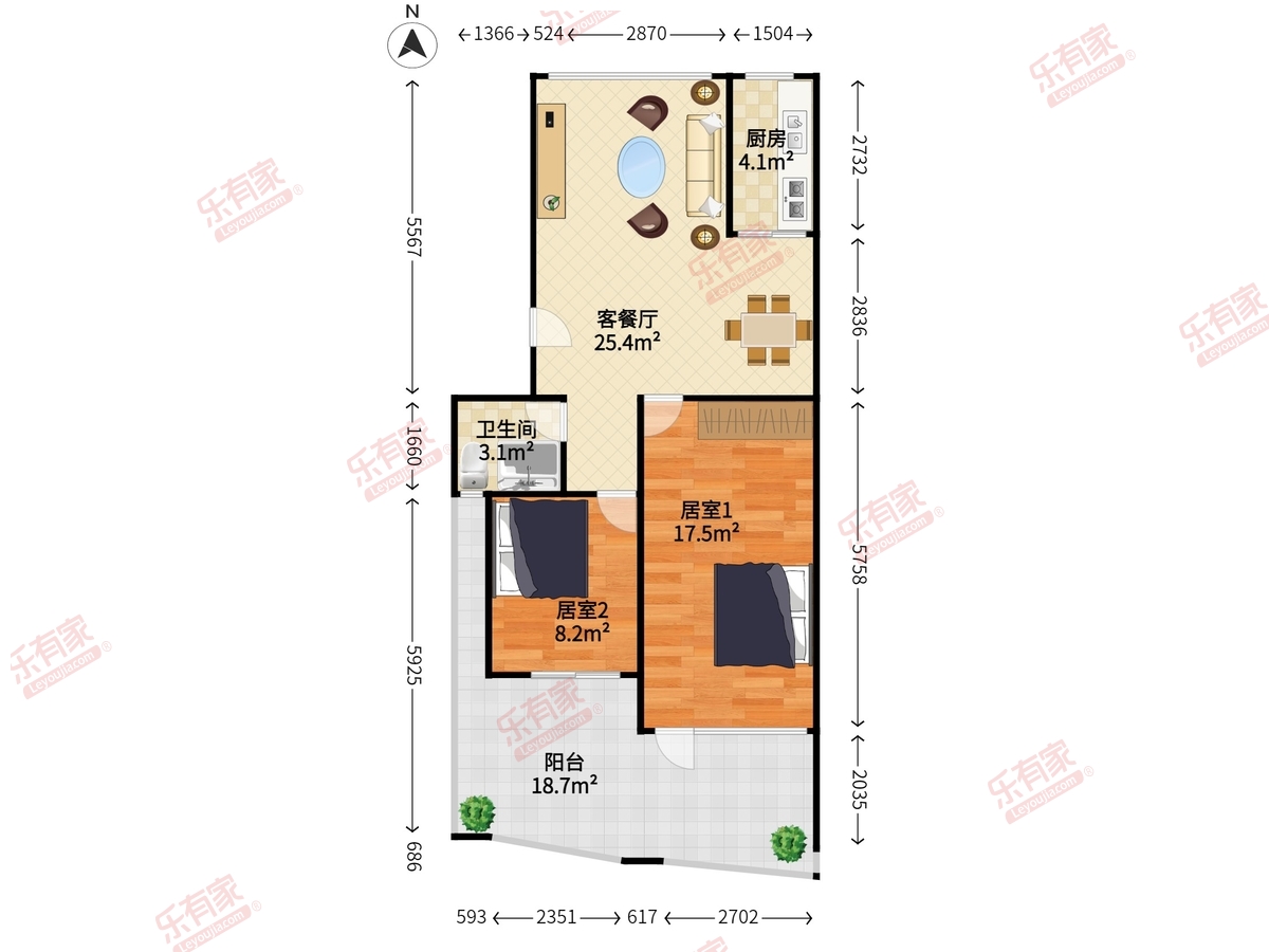 中锴金城花园户型图