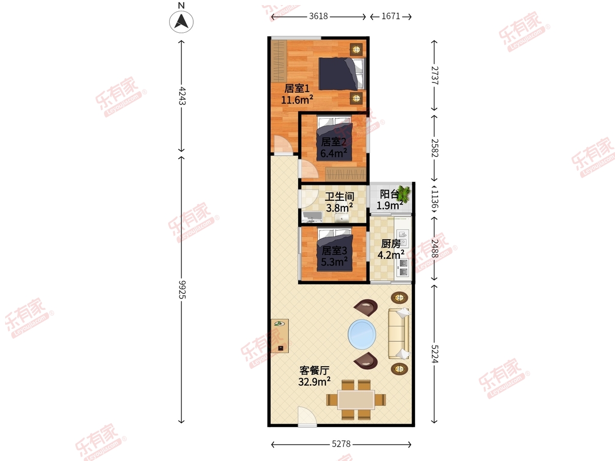 建鑫苑户型图