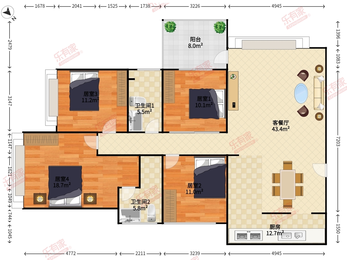 香山美墅云颂户型图