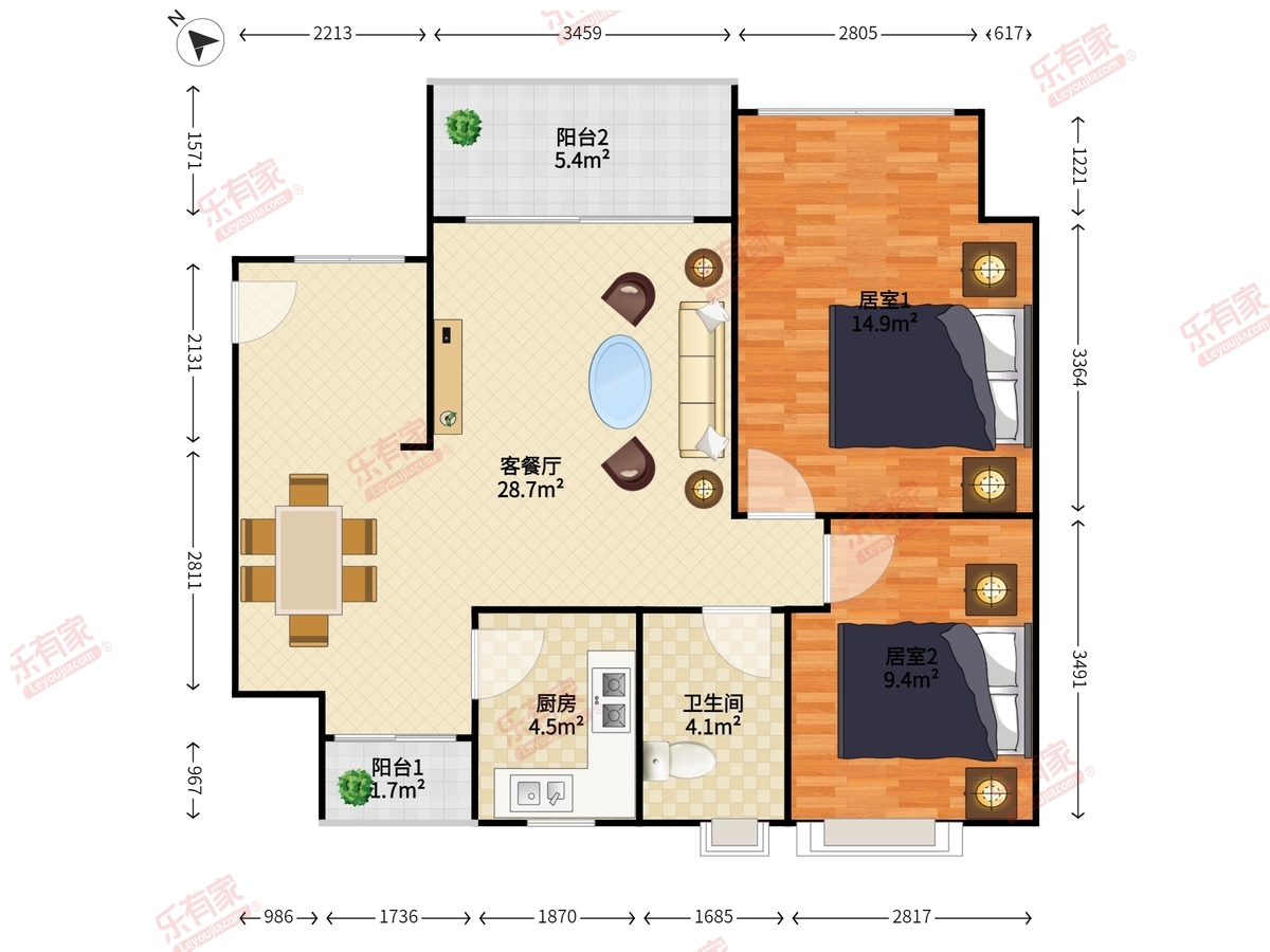 绿海名居户型图