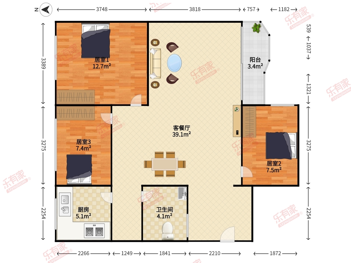 深新大厦户型图