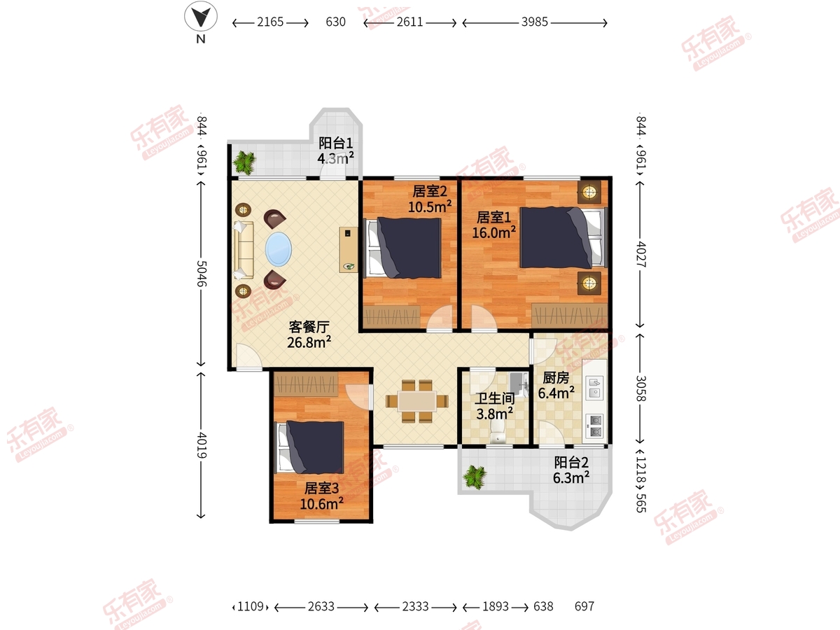 科苑花园48区户型图