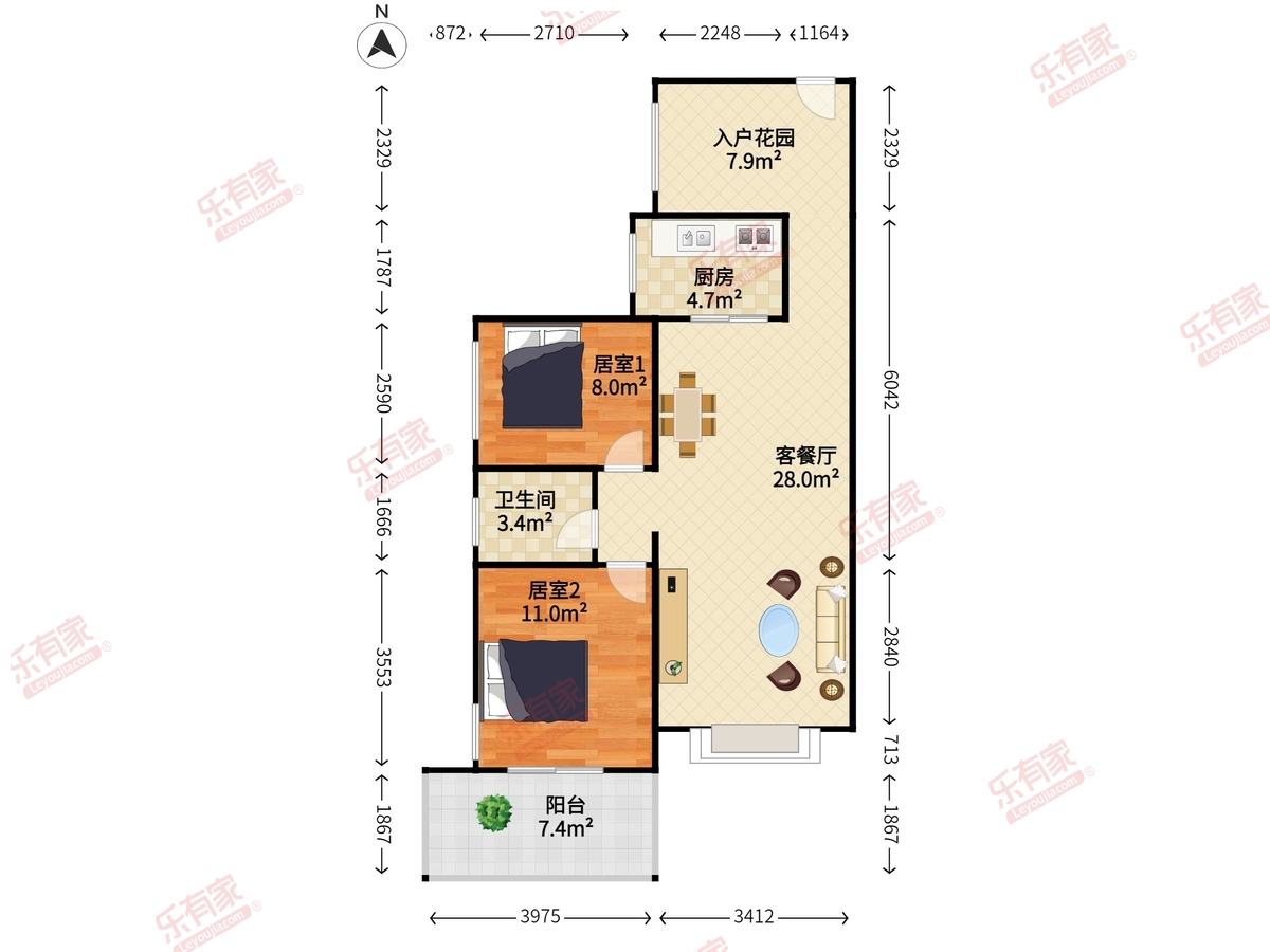 城投.七里香榭户型图