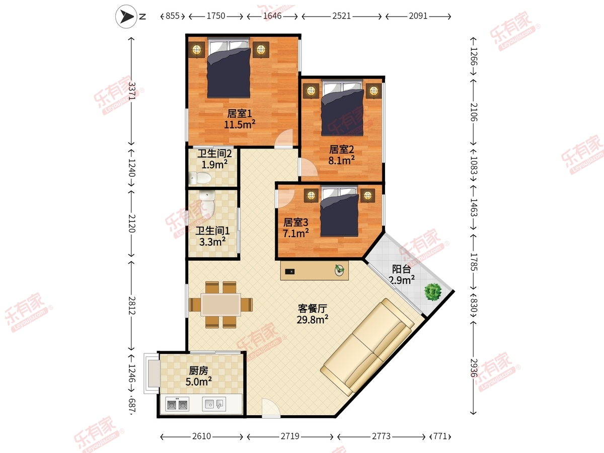 梅林一村十二区户型图