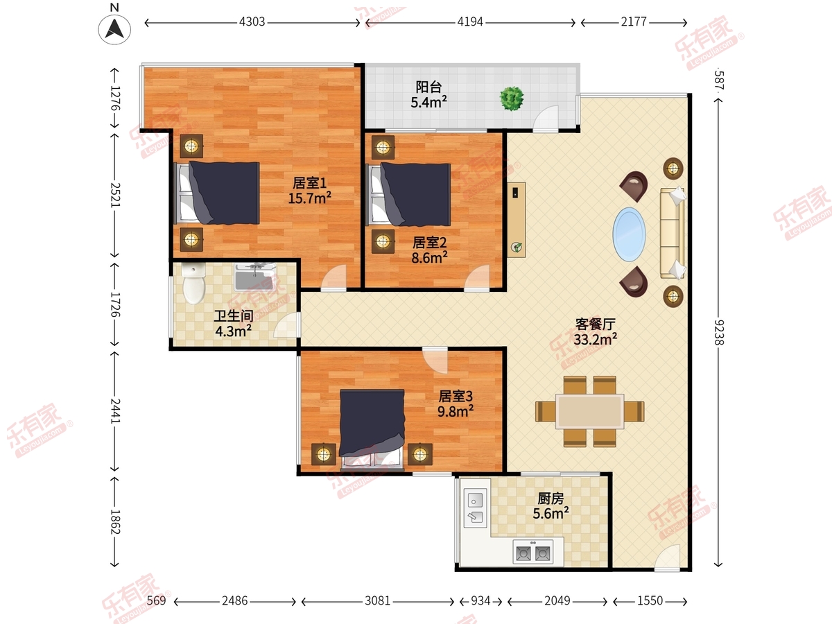 港铁天颂二期户型图