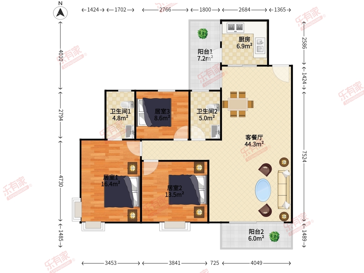 金河湾户型图