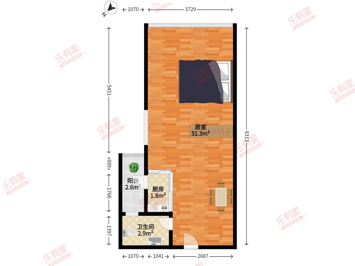城市主场公寓户型图