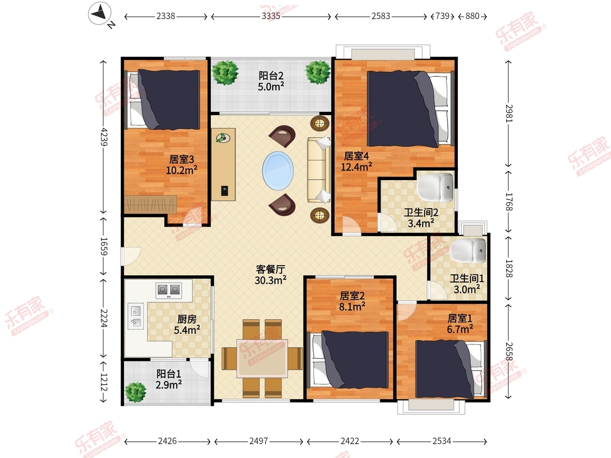 香缤豪庭博学公馆户型图