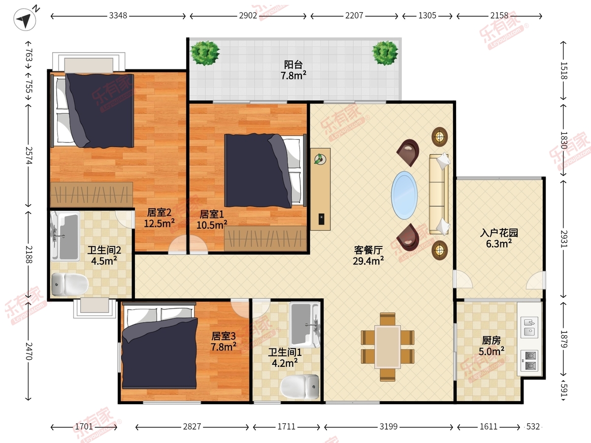 光大花园中海锦榕湾户型图