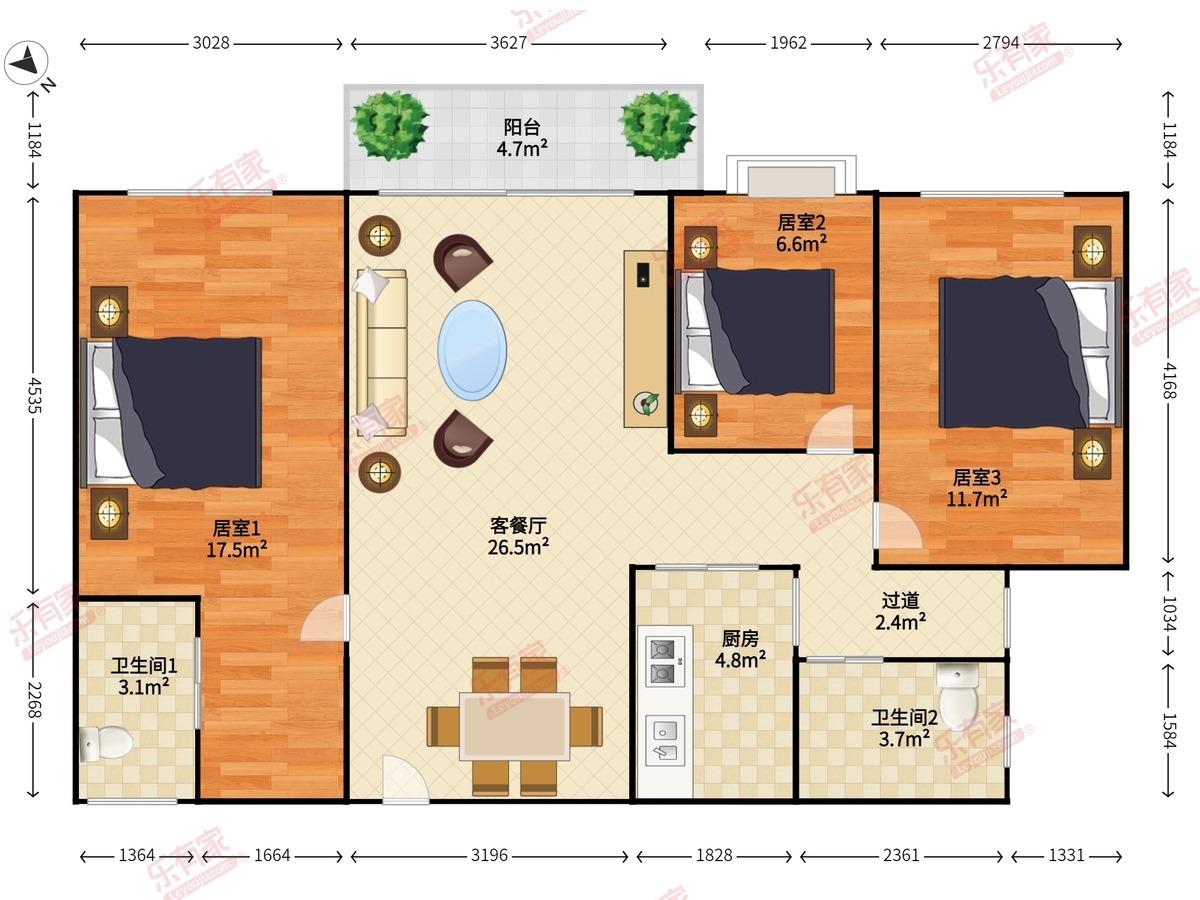 汉京湾雅居户型图