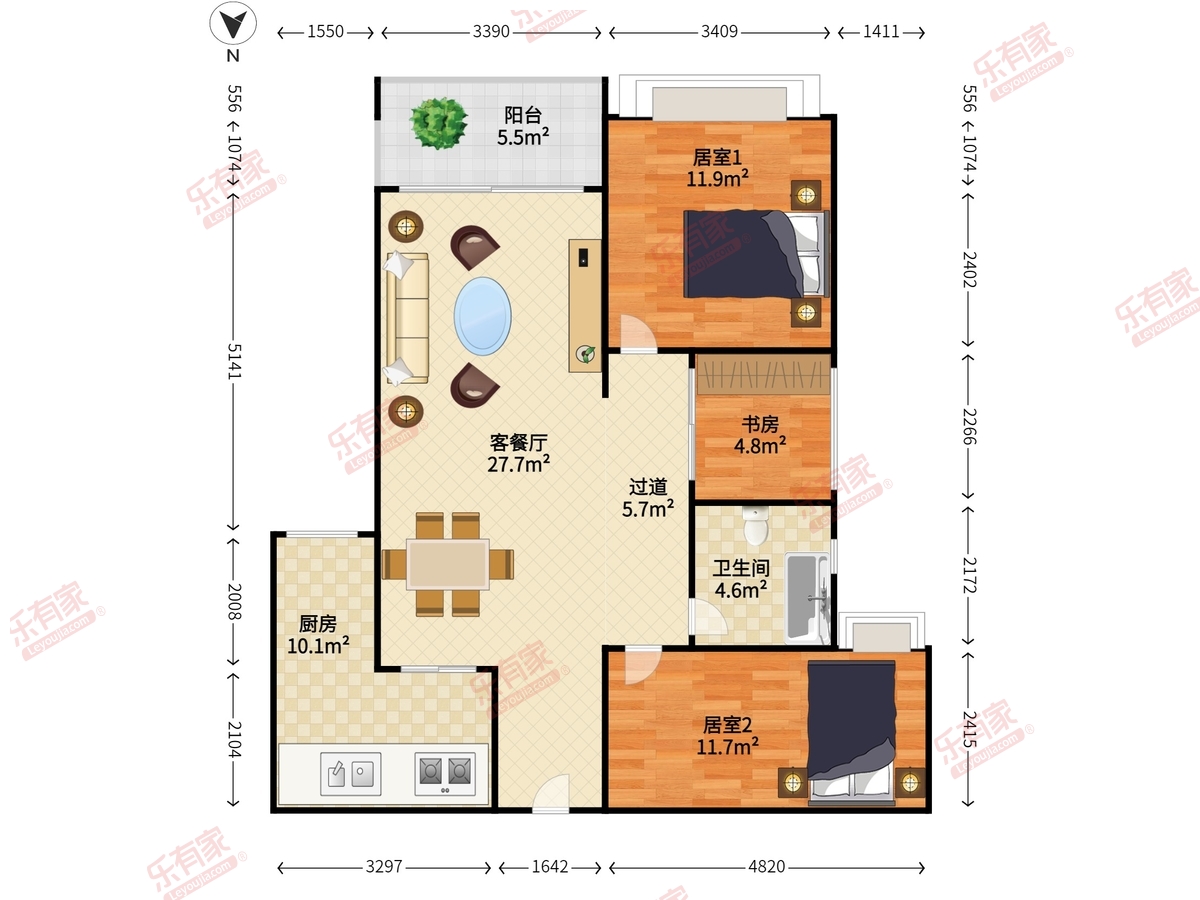 中澳滨河湾1-3期户型图