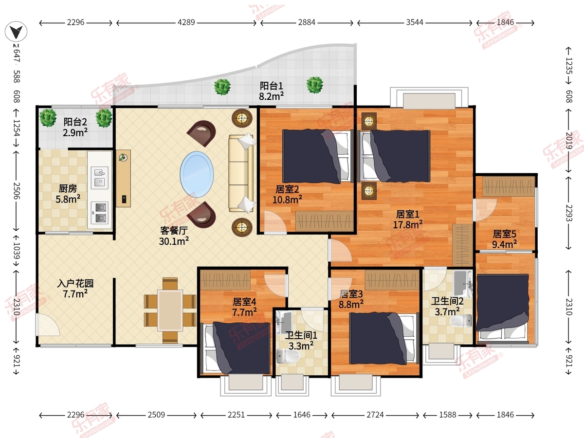 信义假日名城五期户型图