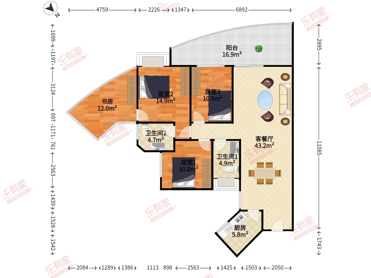 劲力城市明珠二期户型图