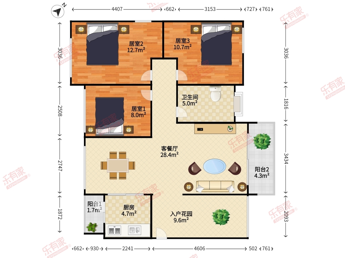 君华香柏广场·华府户型图