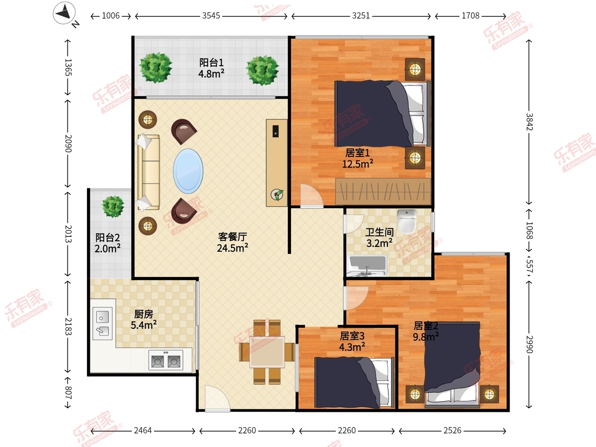悠山美地家园户型图