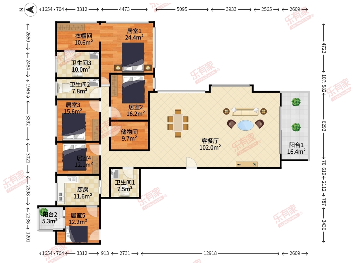 新天鹅堡二期户型图