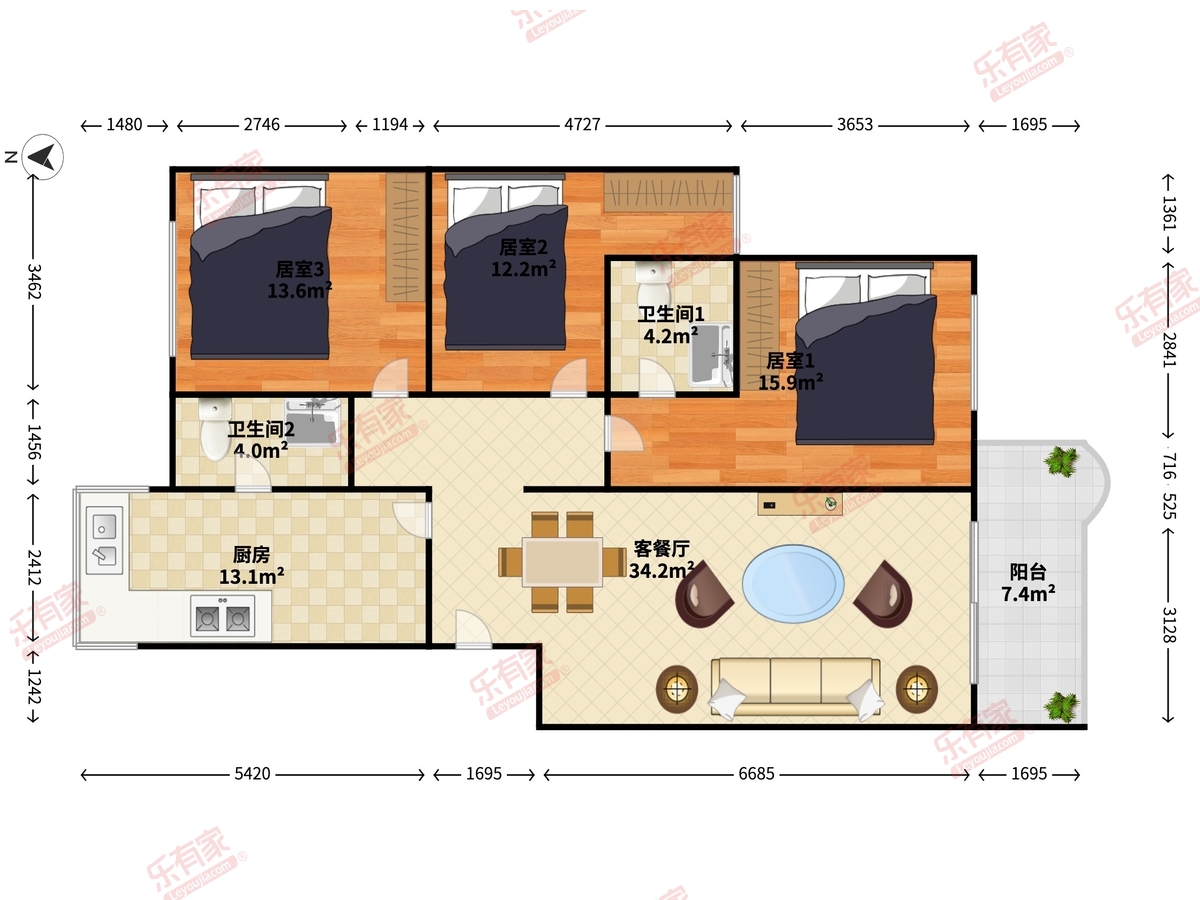 富湾新村户型图