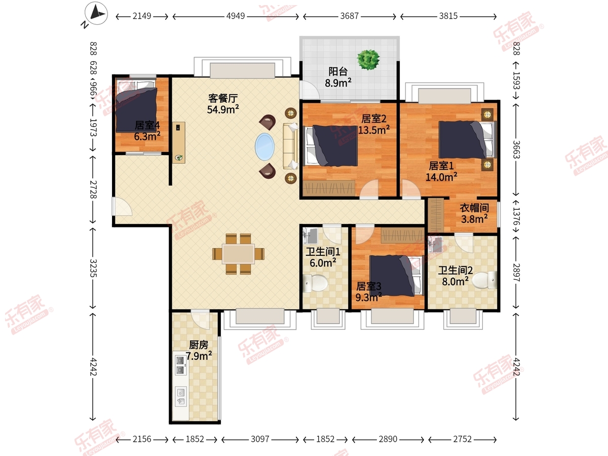 香山美墅果岭户型图