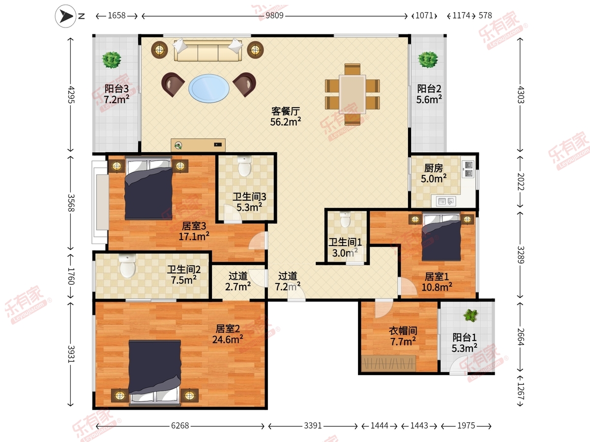 前海时代二期户型图