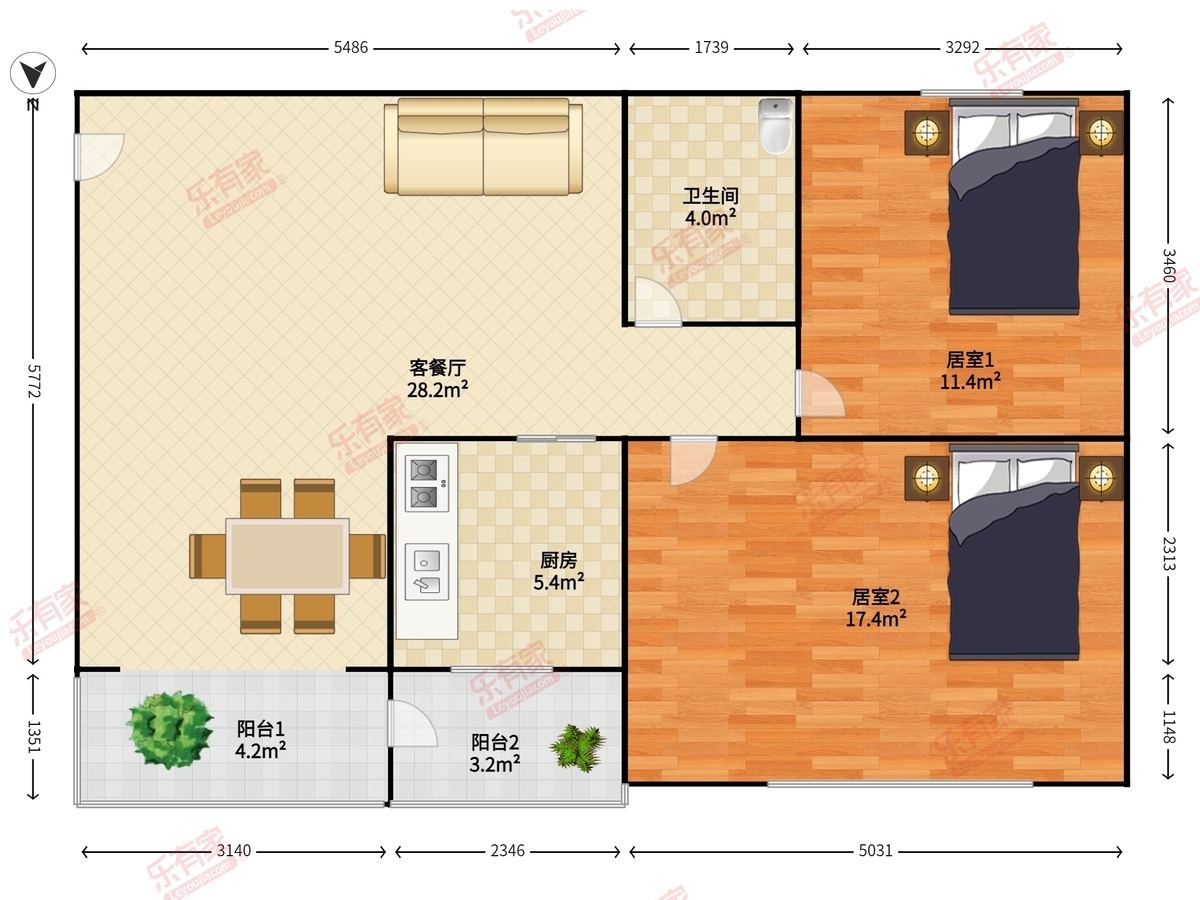 华景新城(四期)户型图