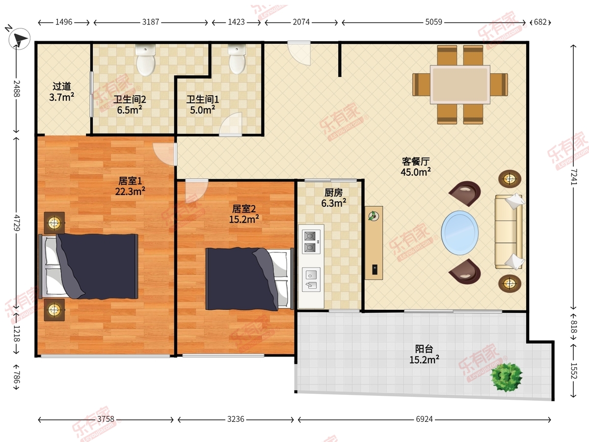 新天鹅堡二期户型图