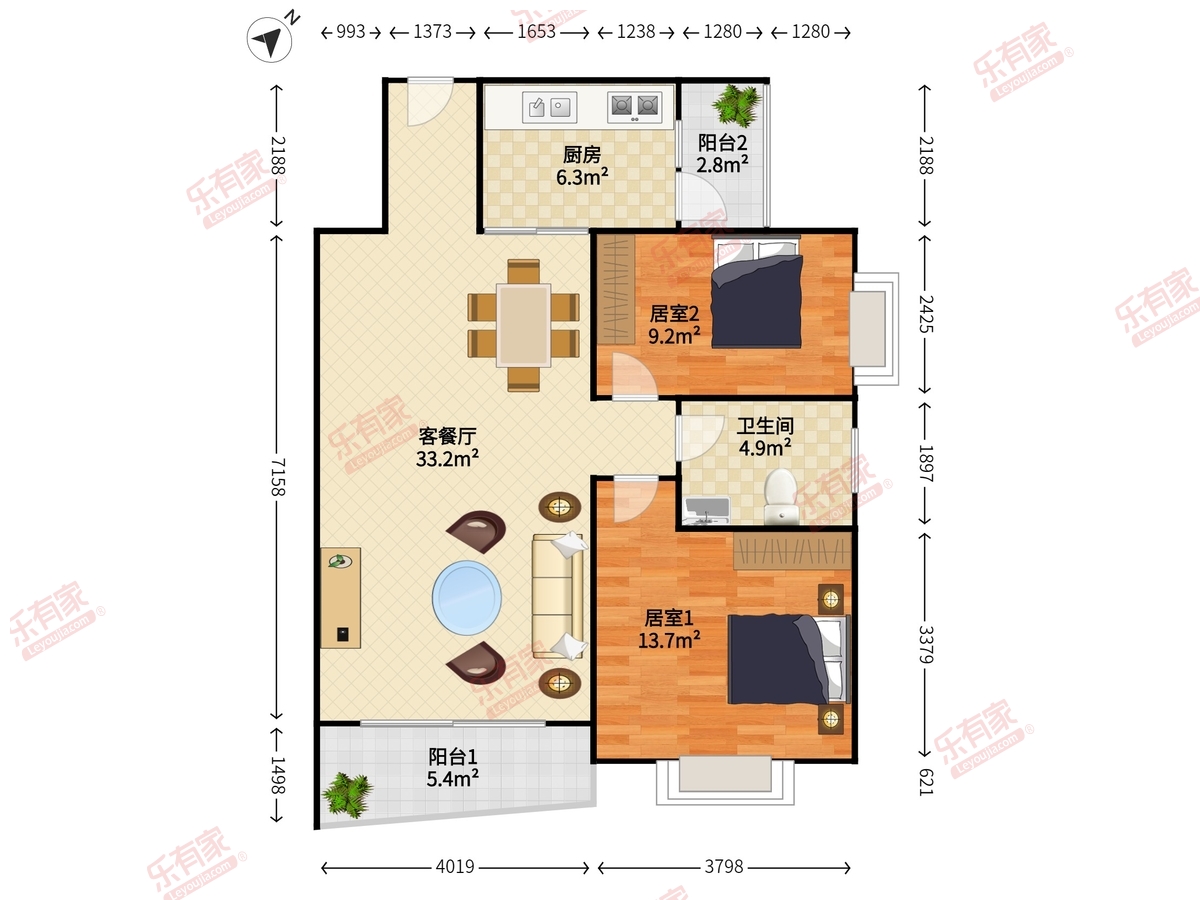 桃源居13区户型图