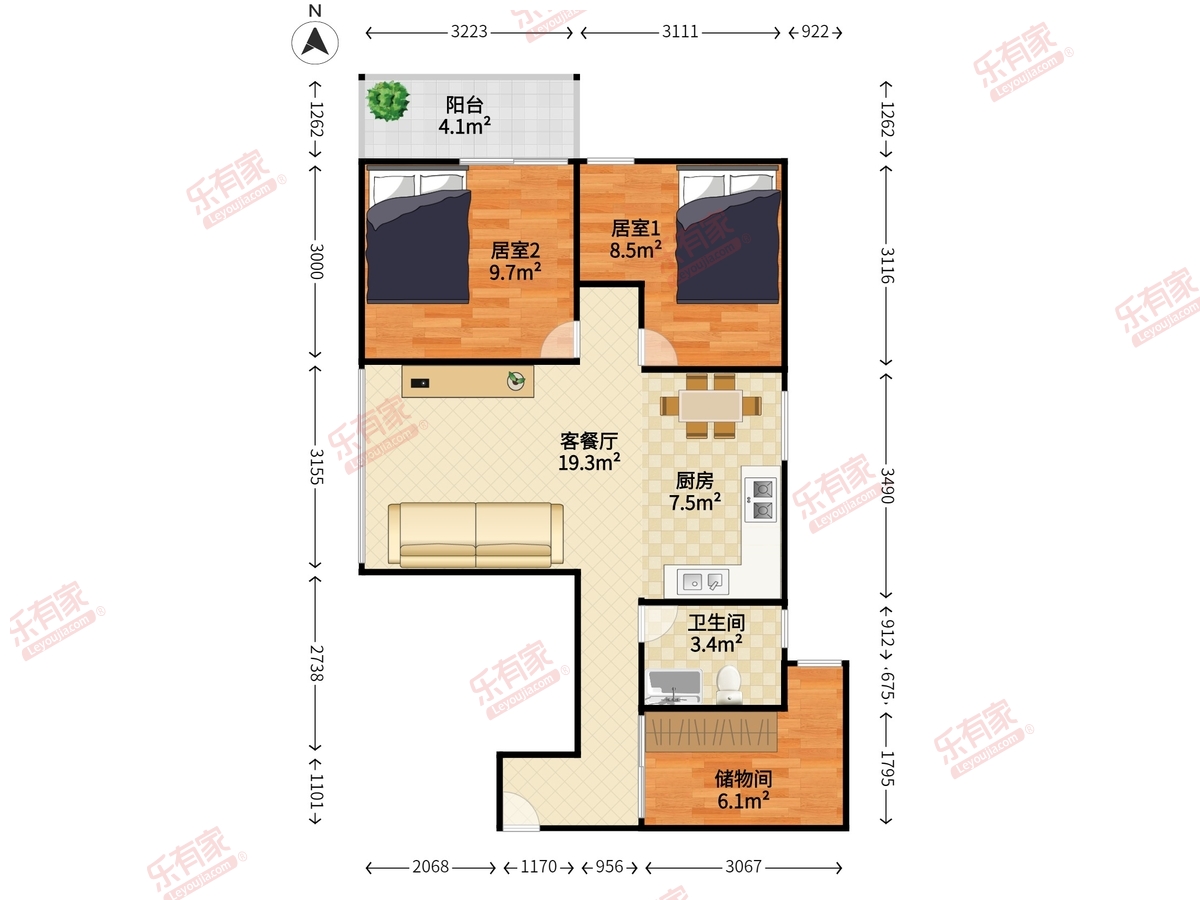 龙珠花园户型图