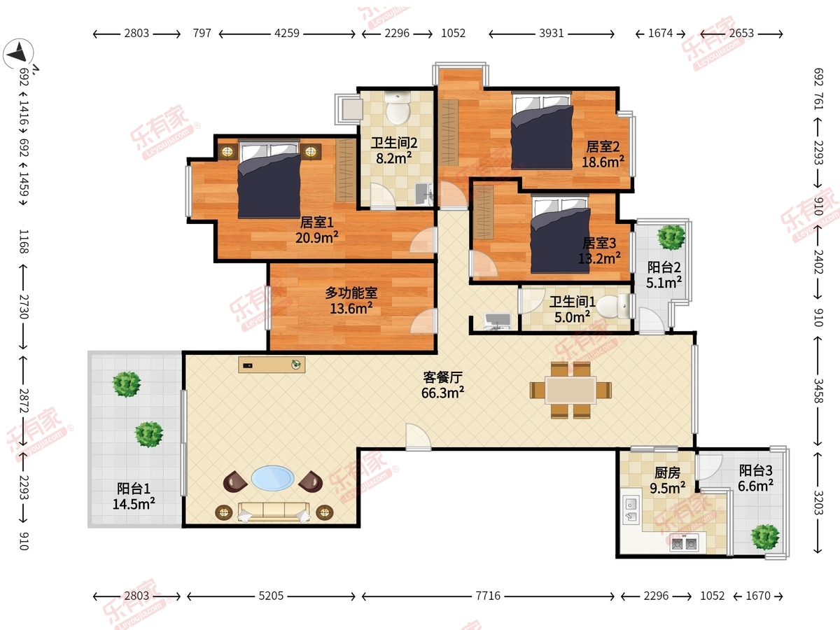 浪琴半岛户型图