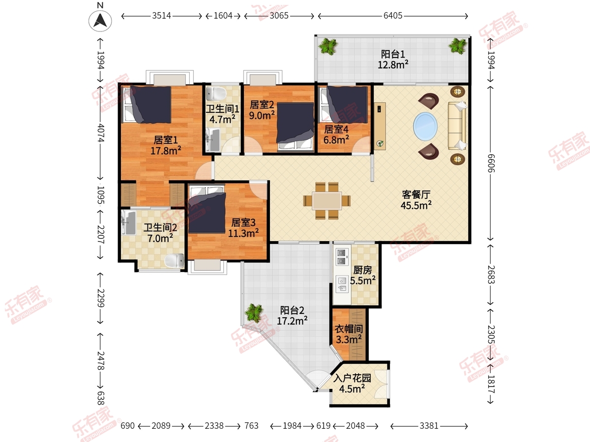 富力天河华庭户型图