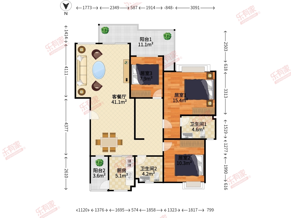 新城帝涛湾户型图