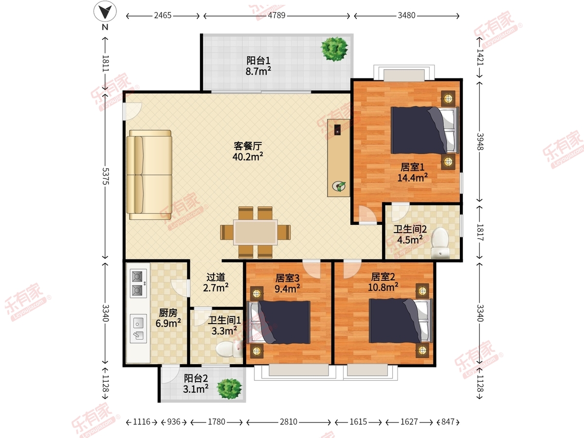 云顶翠峰二期户型图
