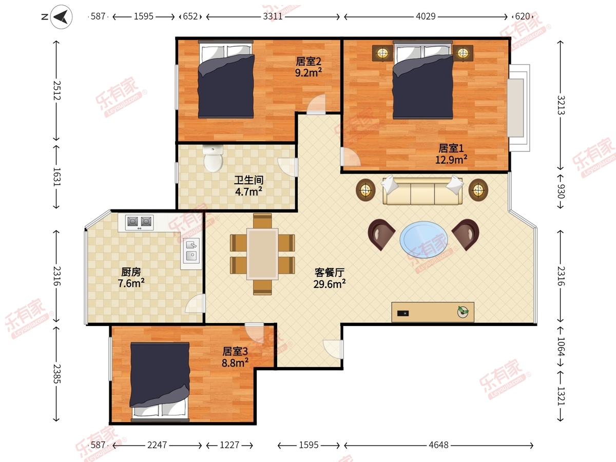 桃源居12区户型图