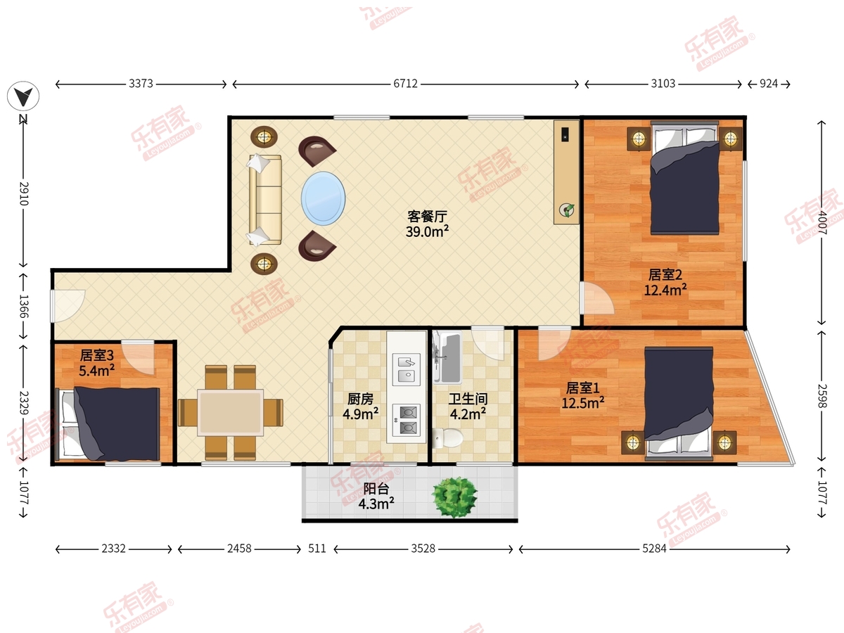 福源大厦户型图